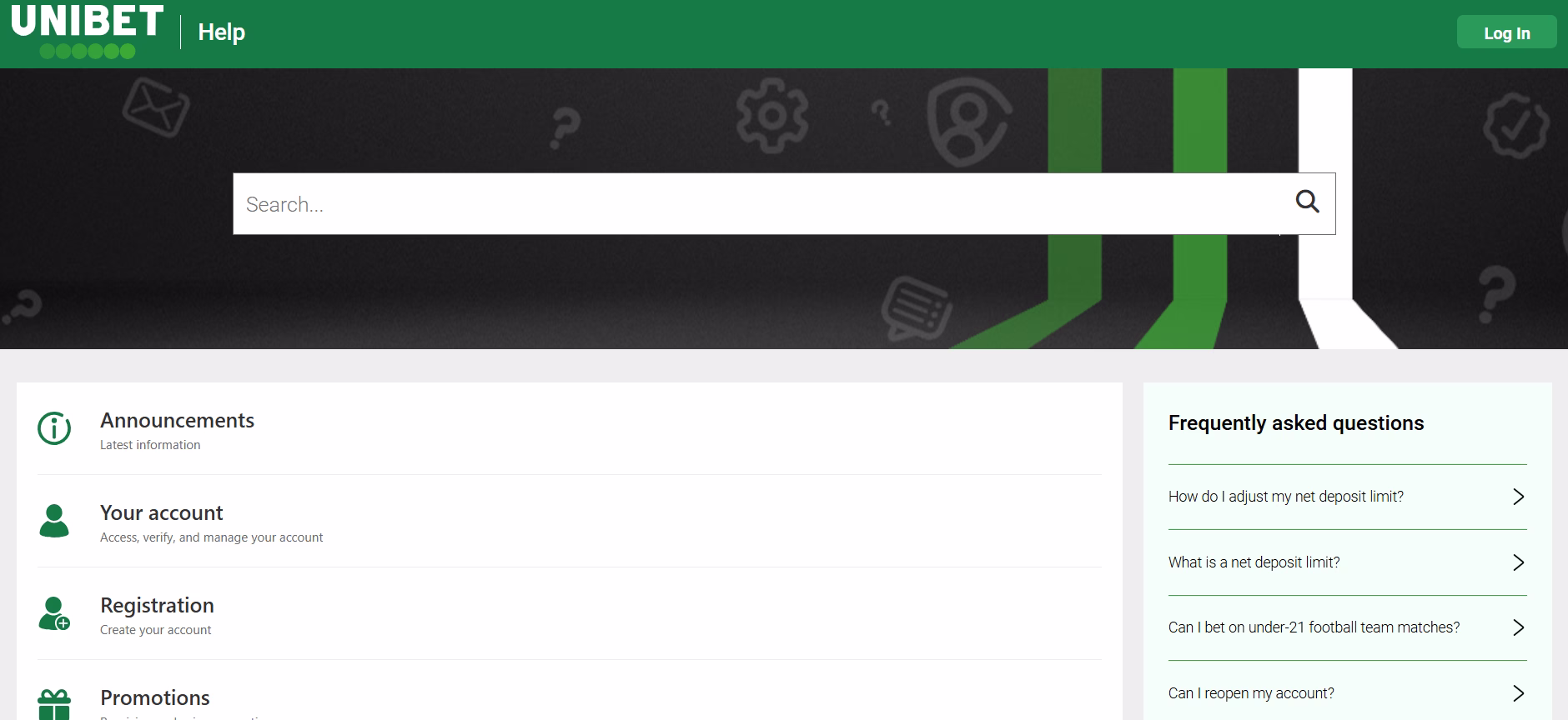 Support Unibet